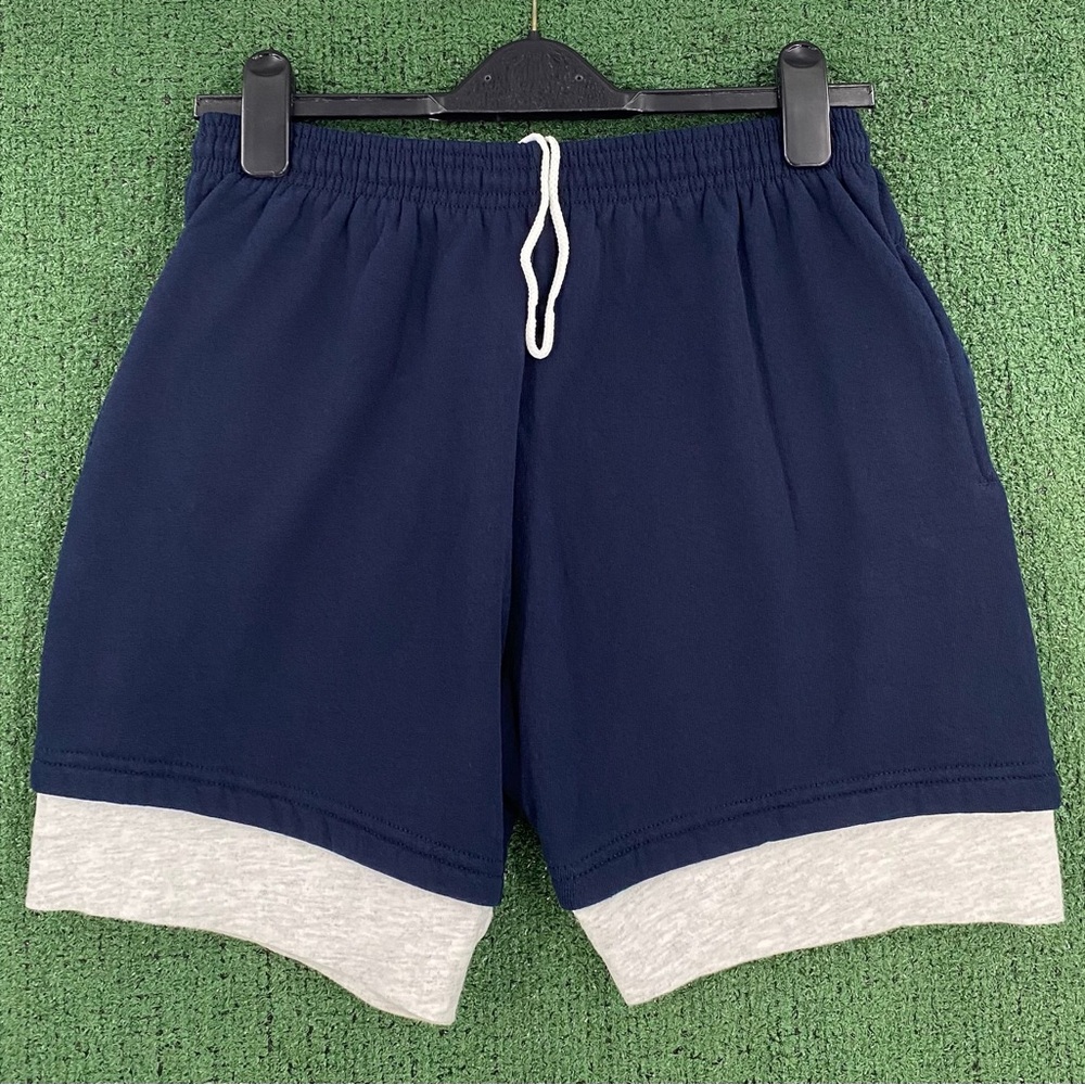VTG 90’s 20/20 Sport Navy Gym Sweat Shorts W/ Pockets Men’s SZ Medium USA Made
